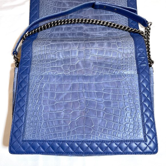 Aut Chanel XLarge Alligator Boy Bag - Picture 9 of 13